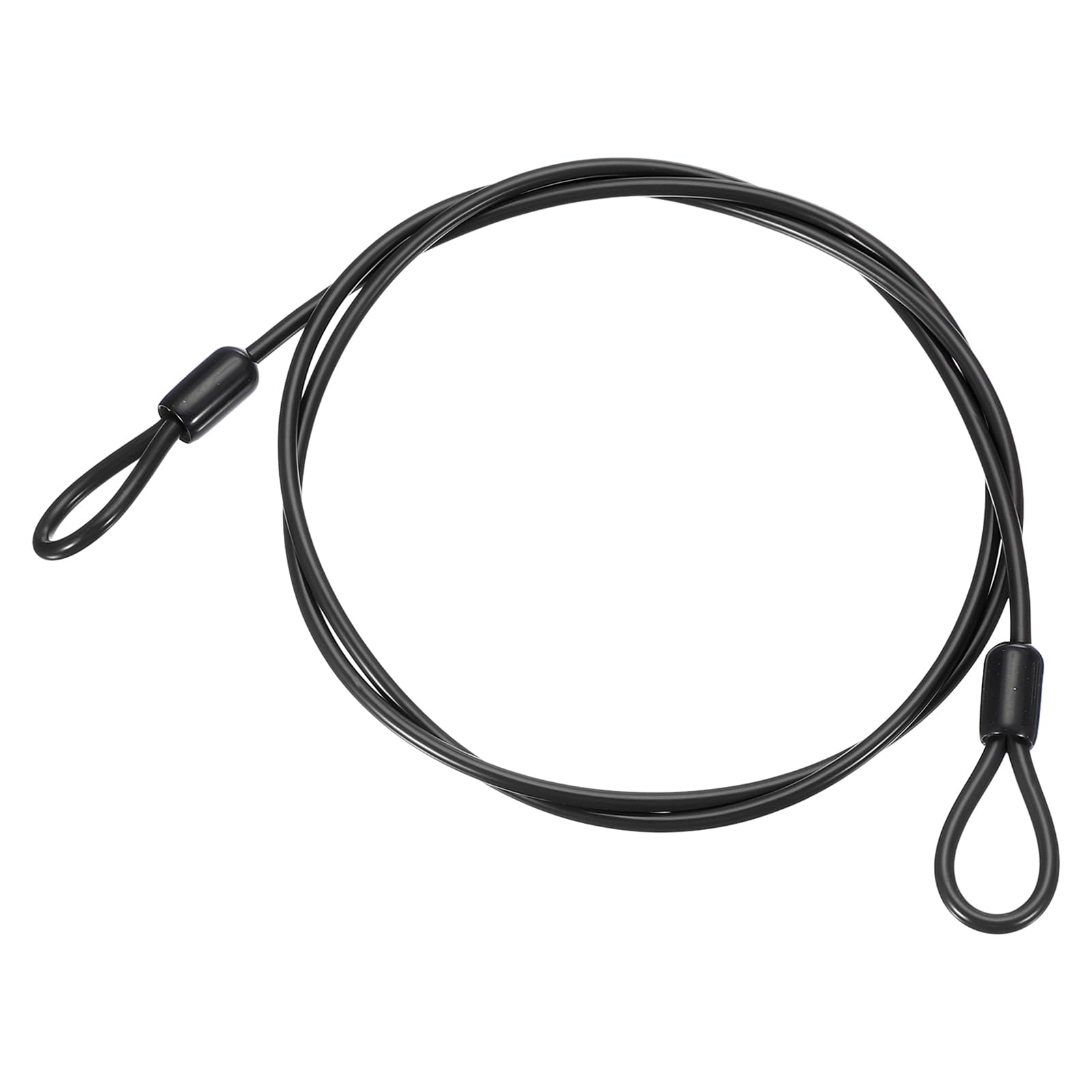 PATIKIL 3/16" Dia Vinyl Coated Stainless Steel Cable with Loops
