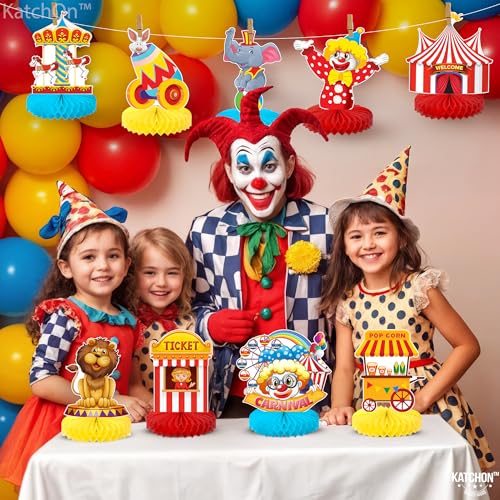 Image of Carnival Centerpieces for Carnival Decorations - Pack of 9 | Carnival Theme Party Decorations | Carnival Centerpieces For Tables Circus Decorations | Circus Theme Party Decorations, KatchOn