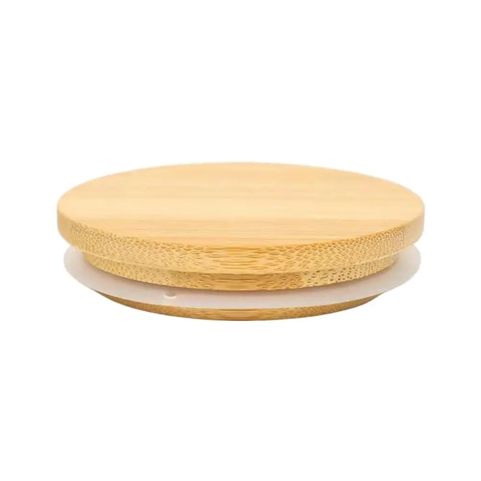 10 coperchi in bambù per barattoli di conserve da 52/62/72/80/90/100 mm, rotondi, in legno, per conserve, barattoli di conserve, tappo in silicone, copertura a bocca larga