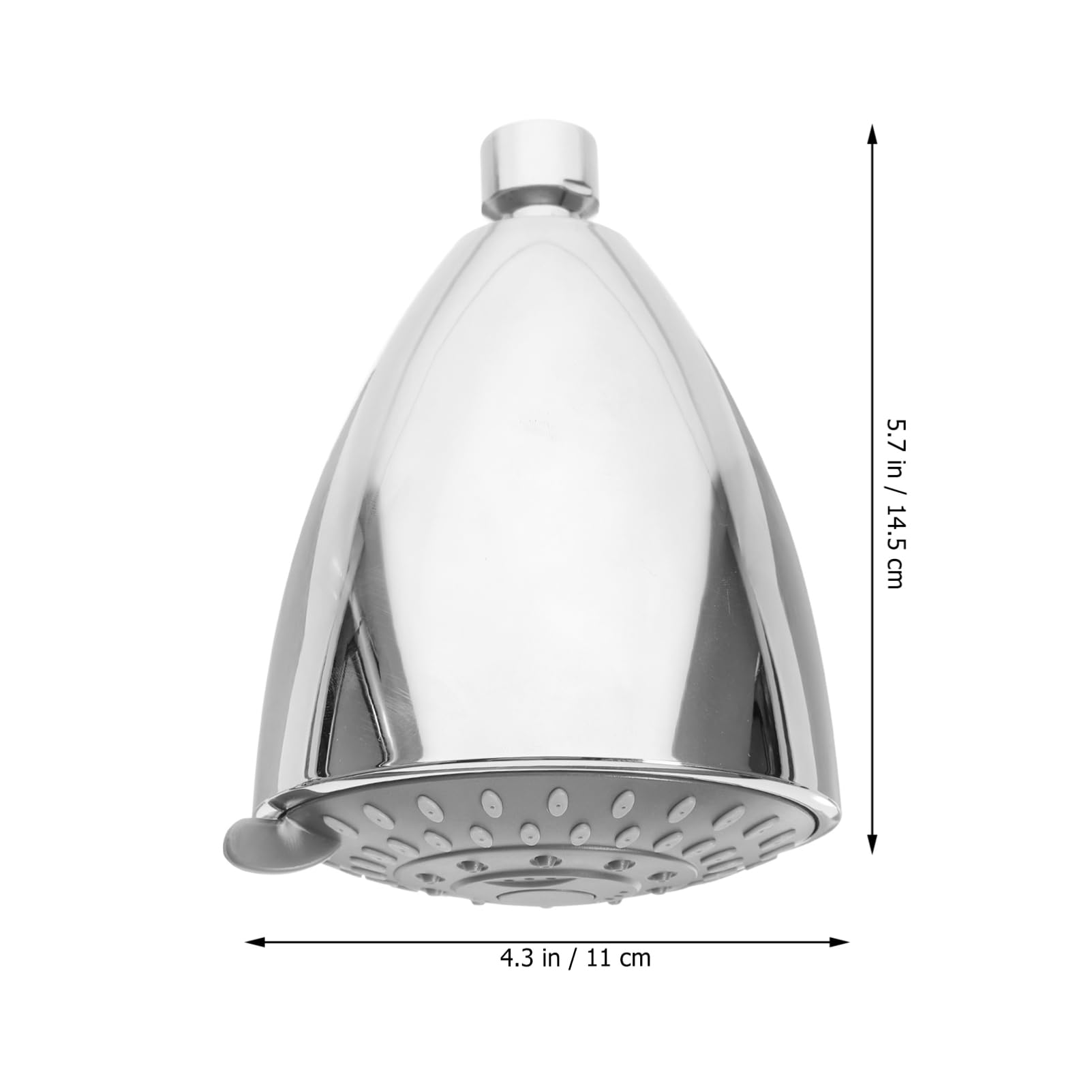 Duschkopf mit Filter für Hartes Wasser, 6 Zoll, Silber