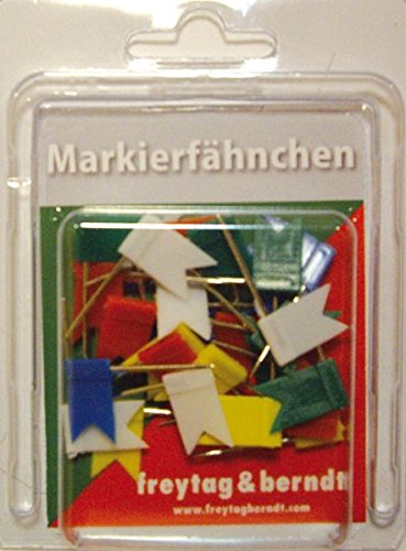Pin Fähnchen bunt - sortiert: 30 Stk. Packung, 32 mm Stecklänge (freytag & berndt Poster + Markier Pin Fähnchen bunt - sortiert: 30 Stk. Packung, 32 mm Stecklänge (freytag & berndt Poster + Markier