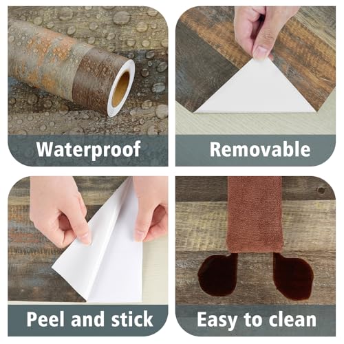 Papel adhesivo madera para encimeras y renovación impermeable de escritorios modernos 7