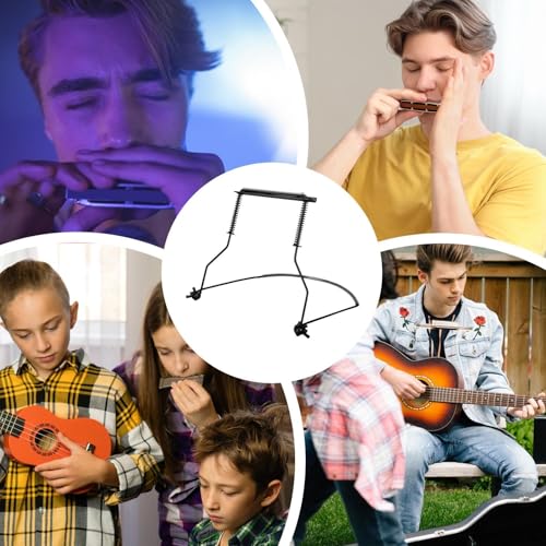 image for Generic Harmonica Holder - Adjustable Metal Harmonica Neck Holder | Ha