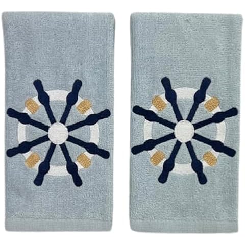 Serafina Home Nautical Fingertip Towels Set Cover