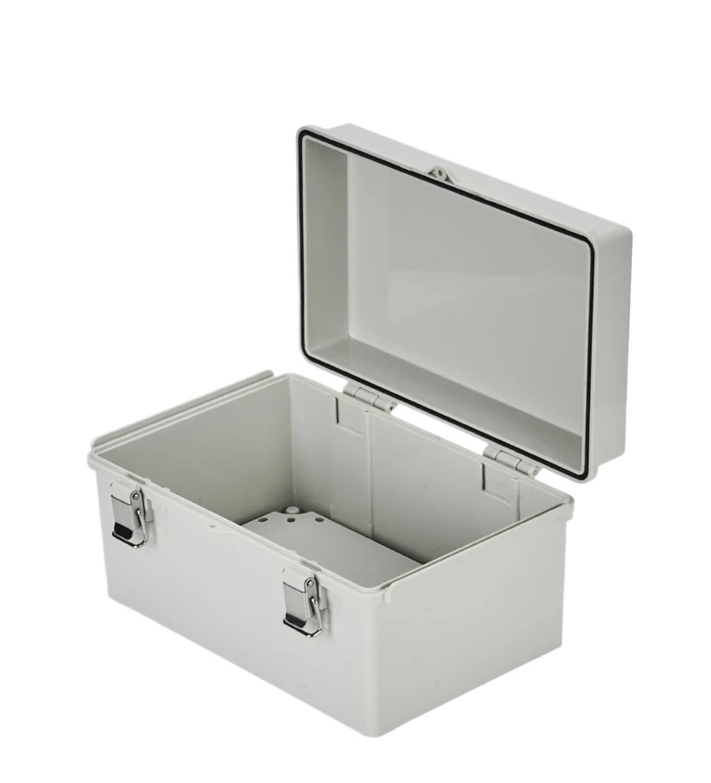 NWPNLXEA Outdoor Waterproof Power Enclosure ABS IP65 Control Box DIY Indoor Cable Branch Connection Junction Boxes Hasp(370X270X150)