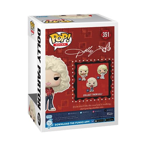 Funko Pop! Rocks: Dolly Parton - ('77 Tour) - Figurine en Vinyle à Collectionner - Idée de Cadeau - Produits Officiels - Jouets pour Les Enfants et Adultes - Music Fans