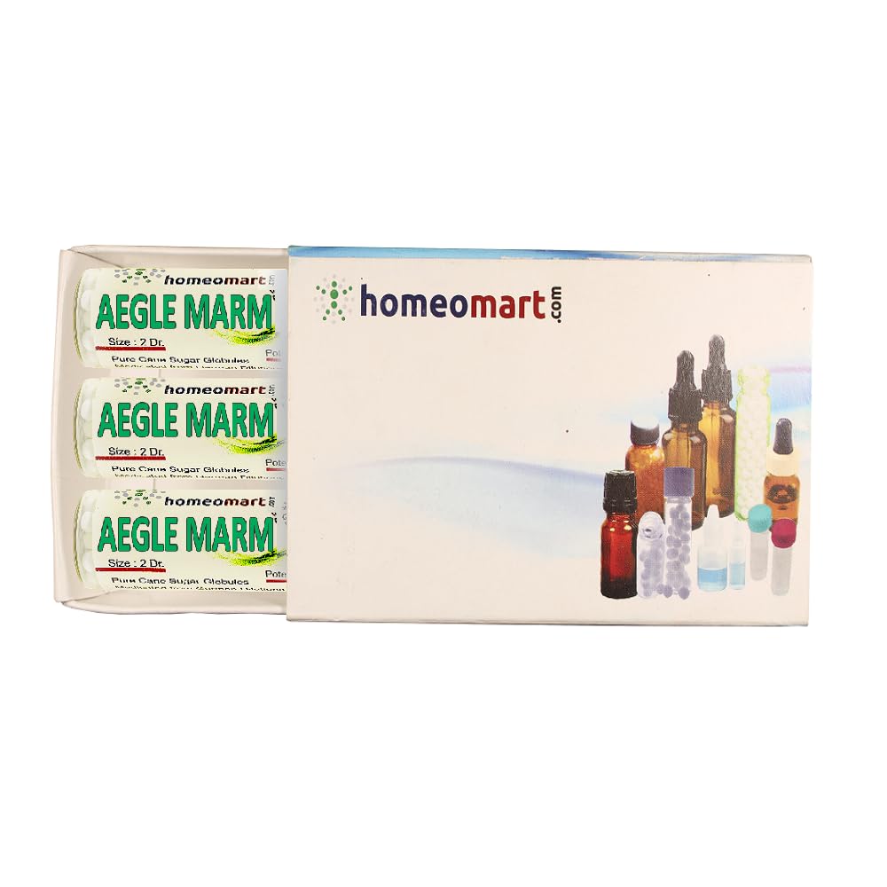 Aegle Marmelos Homeopathy Pellets (Pills) in 6C Potency, Pack of 3