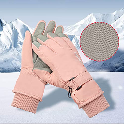 BTSEURY Luvas de esqui impermeáveis quentes para o inverno, luvas de esqui, luvas grossas de inverno