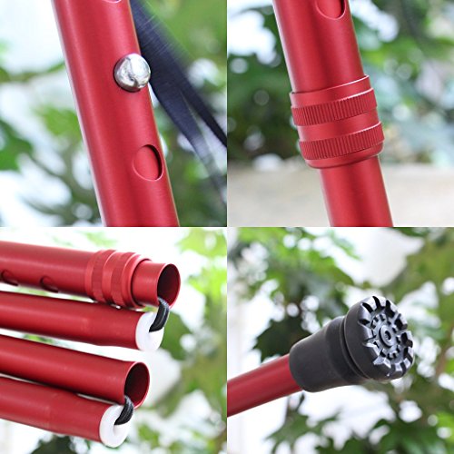 KINGGEAR Travel Adjustable Folding Canes And Walking Sticks For Men And 