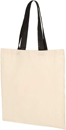 Economical Tote with Contrast-Color Handles