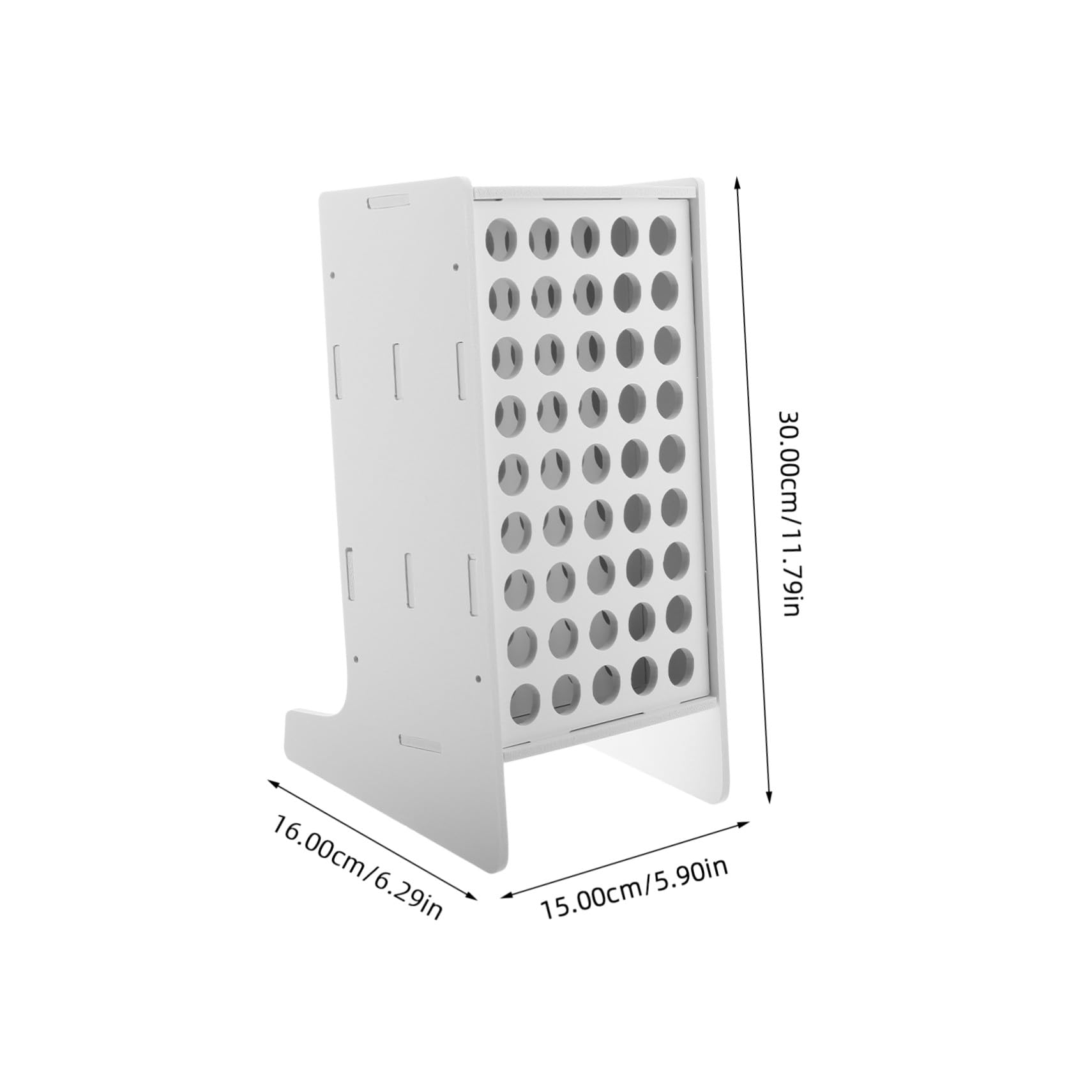 Organizzatore Portapenne e Design Inclinato Bianco 45 Fori in Plastica Multi Funzionale per Festa Scuola Decor, per Ragazzo Ragazza in Scuola e Asilo