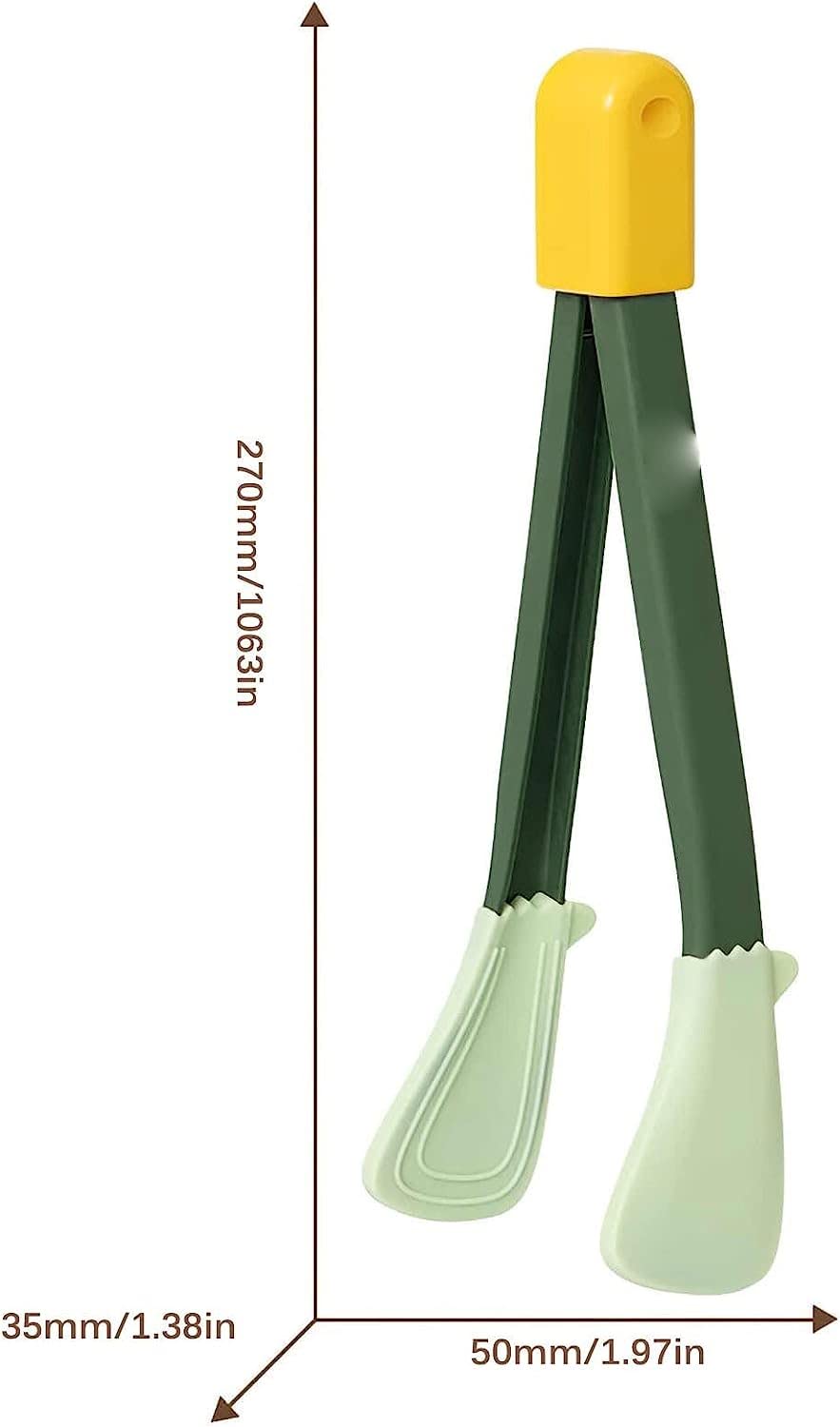 Pinza para bistec para cocinar Pinza para Alimentos Cocina Multifuncional Resistente al Calor Antideslizante Pinza para Barbacoa Alicates para Pinzas para bistec para el hogar (Color : Verde) (Verde
