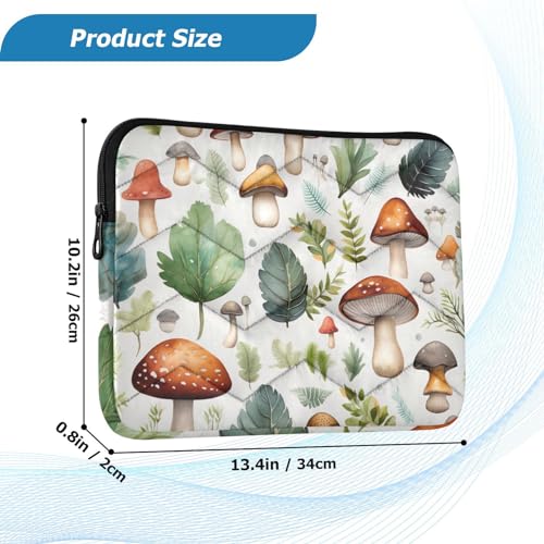 Funda para laptop 13-14 pulgadas con estampado colorido de hojas miniatura 3