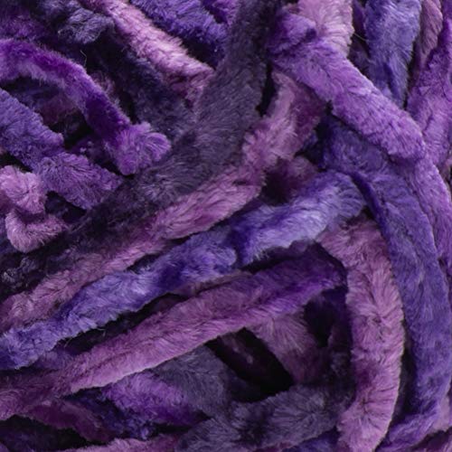 Image of Bernat Crushed Velvet Yarn, Potent Purple