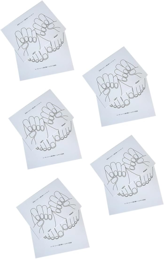 Didiseaon - 10 Tarjetas de Exhibición de Uñas - Salón de Uñas Mostrando Papel 1 Didiseaon 10 Piezas Tarjeta De Exhibición De Arte De Uñas Estante De Exhibición De Color De Manicura Tablón De Anuncios De Uñas Salón De Uñas Mostrando Tarjetas Mostrando Cartas Papel