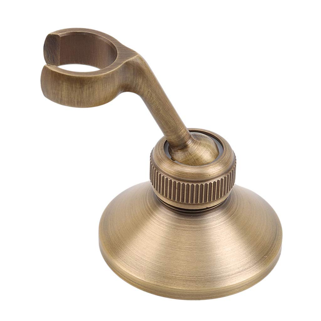 Support de douchette réglable doré pour créer une douche relaxante de style spa
