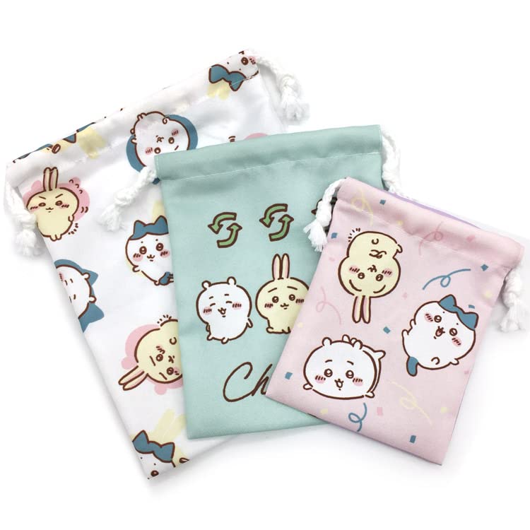 ちいぷ商品 Amazon.co.jp: マリモクラフト(Marimocraft) ちいかわ 3P巾着 いれ