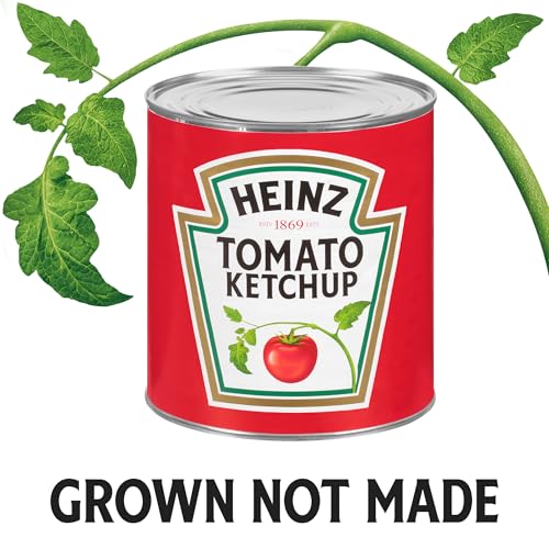 Image of Heinz Tomato Ketchup, 6 /114 oz Case (Can) | In a Bulk #10 Can, Made from Vine-Ripened Tomatoes, America's Favorite for 150 Years, Shelf-Stable