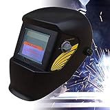 [page_title]-Froadp Automatik Schweißhelm Solar Schweißmaske DIN 9-13 Freie Einstellung mit großes Sichtfeld für alle Schweißanwendungen(Gelbe Flügel)