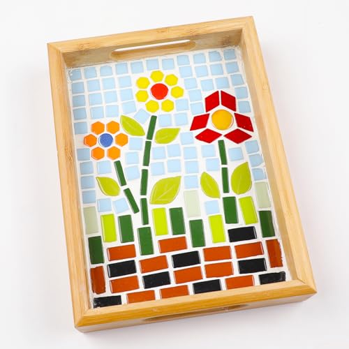 Mosaïque en verre orange pour projets de mosaïque durables - 5