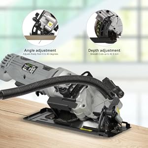 GALAX PRO Corded Mini Circular Saw 4A with Laser Guide, 2 Saw Blades — photo 4 of 6