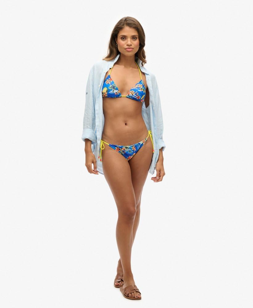 Superdry Damska trójkątna góra bikini ze sznurowaniem