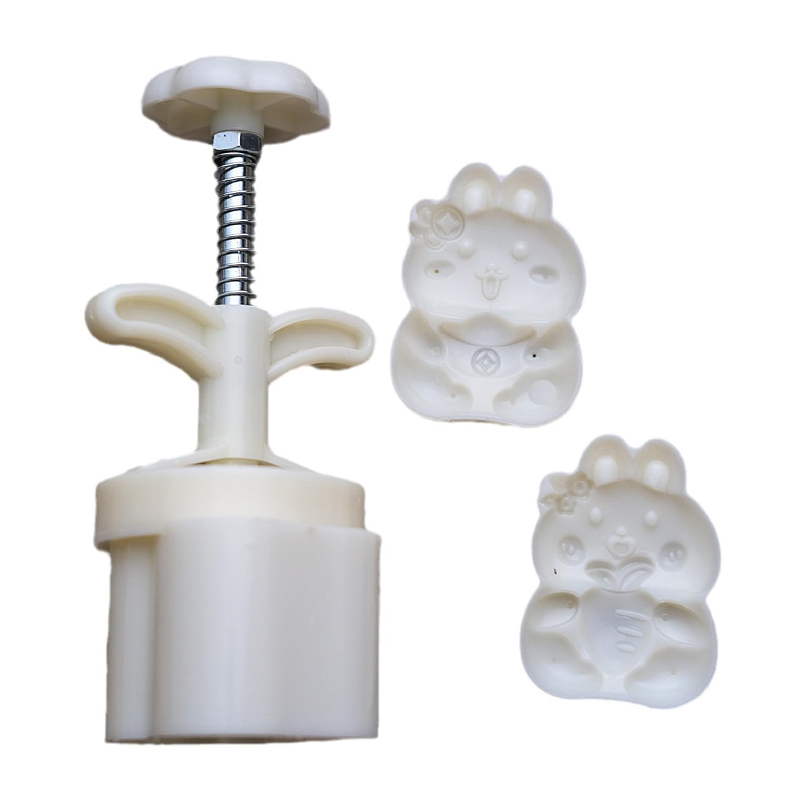 Kalttoy Cookie Stamps Cute 3D Mold Hand-Pressure Cake Makers Pastry Tool for MidAutumn Festival Cake Makers Gift
