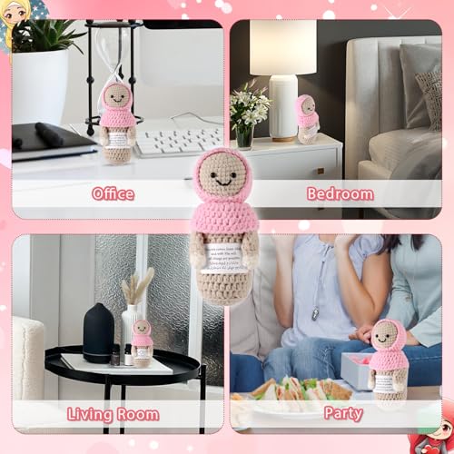 Muñeca tejida con hijab positiva, 14 cm miniatura 6