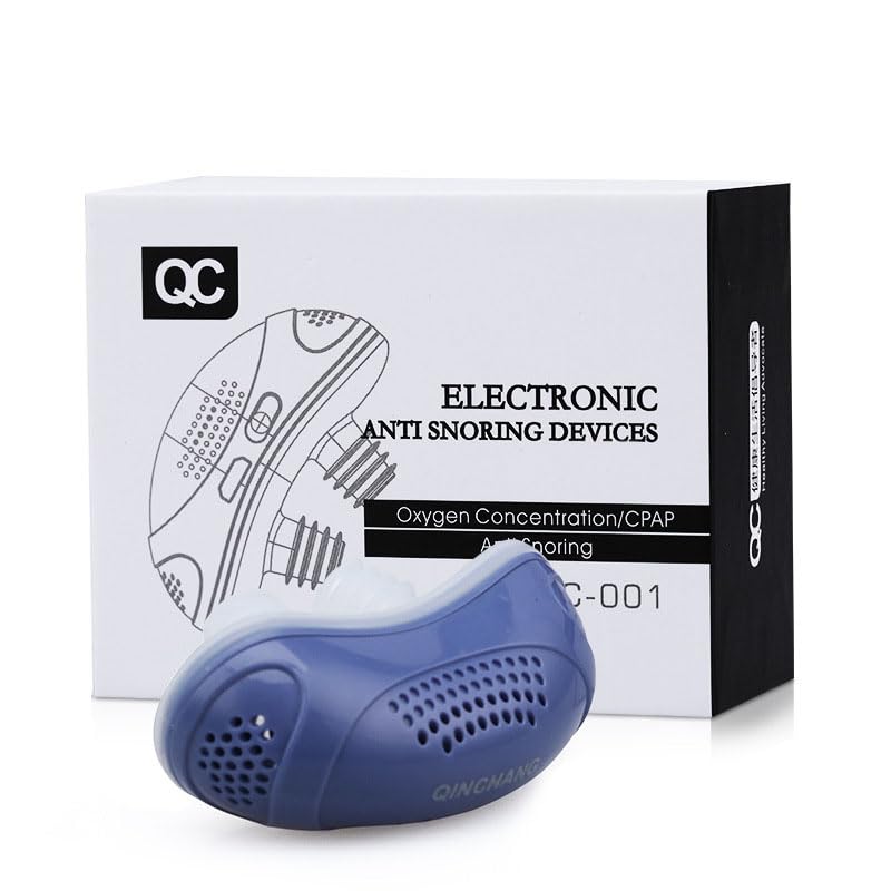 zavando Micro CPAP Anti-Schnarchhilfe Tragbar für Reisen & Zuhause Ohne Maske für Reisen & Zuhause (Blau)