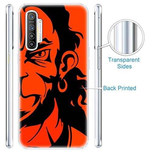 Image of Fashionury inchHanuman JI Soft Silicon Lightweight Slimfit Printed Back Cover for Realme XT
