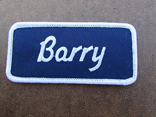 Name Barry Sewn uniform personal patch