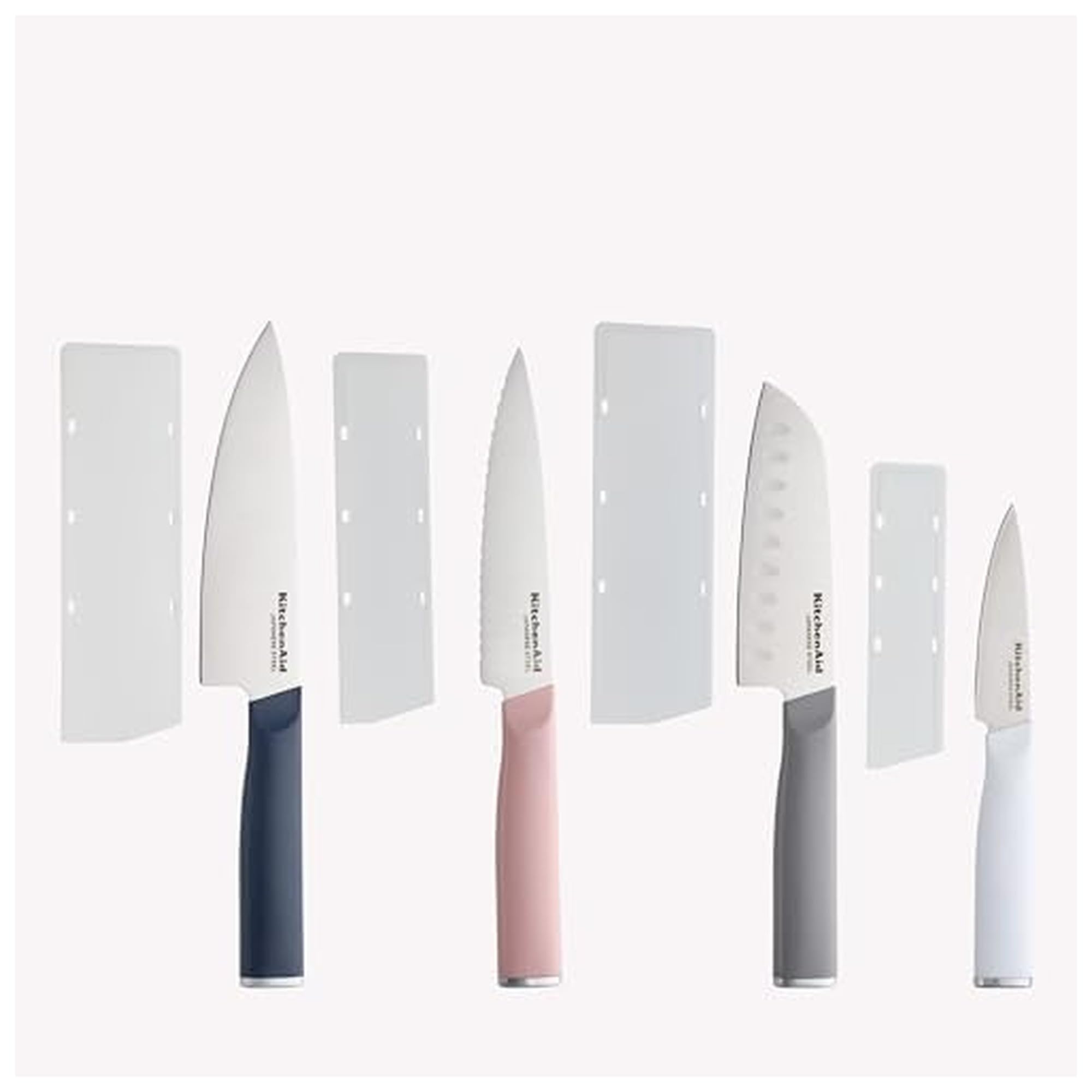 KitchenAid Chef Set with Custom Fit Covers, Sharp Kitchen Knife, Japanese Stainless Steel Blade, 4 Piece, Pistachio — Amazon image 7