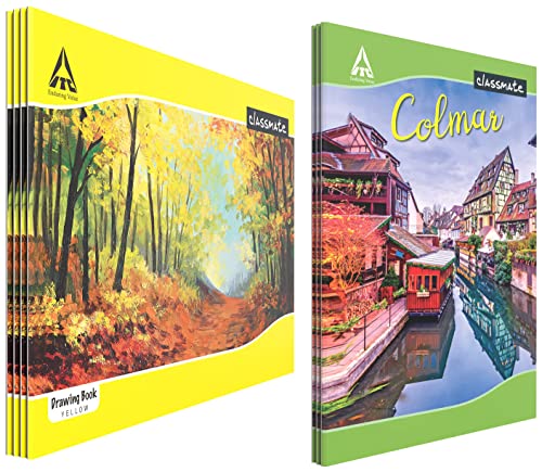 Image of Classmate Drawing Book - Unruled & Classmate Long Book - Single Line