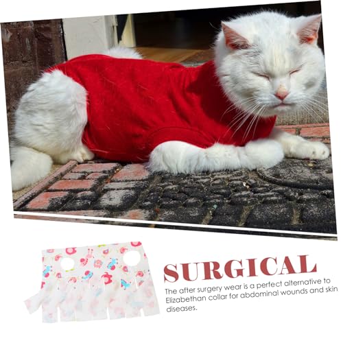 Ropa postoperatoria para gatos con protección de heridas y vendajes 7