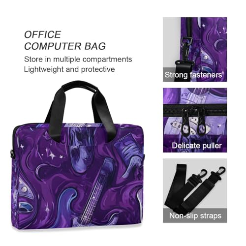 Funda para laptop portátil con correa morada 15.6 pulg miniatura 6