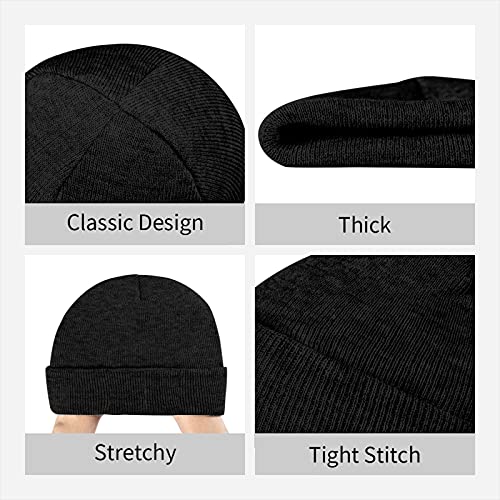 Unisex Beanie Warm Thick Knitted Hat Soft Stretch Skull Hat4