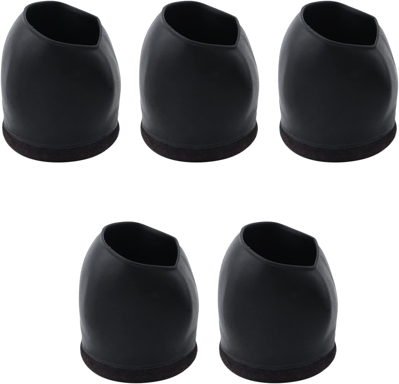 Oedema Rubber and Felt Furniture Caster Cups Table Chair Wheel Stopper