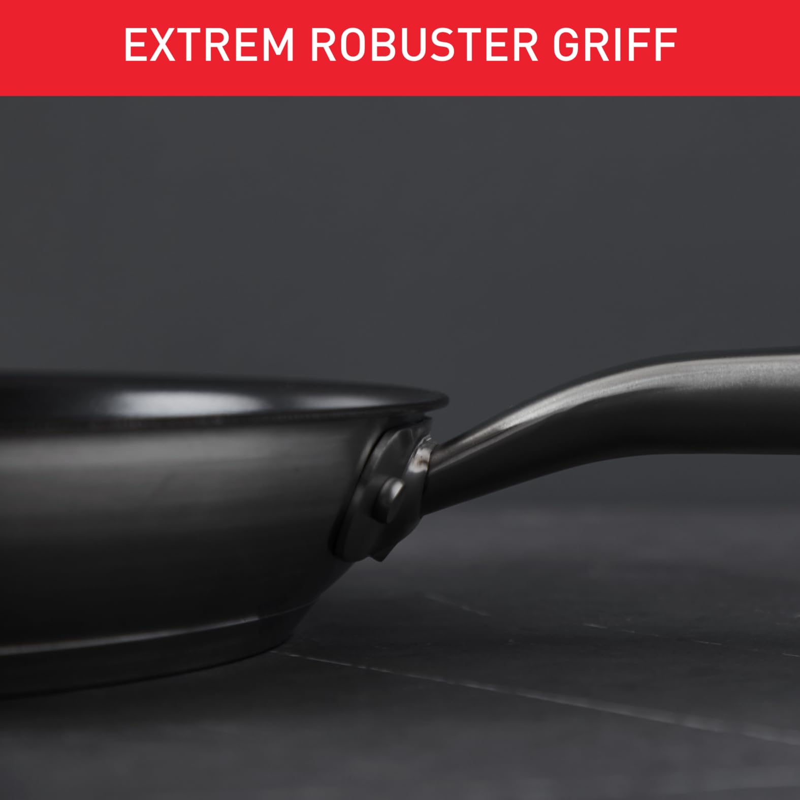 Tefal Virtuoso Bratpfanne 28 cm, Edelstahlpfanne unbeschichtet, Pfanne Induktion, langlebig, hochwertige Edelstahlgriffe, leichte Reinigung, für alle Herdarten geeignet, E49206