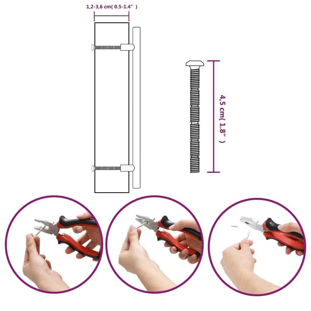Tiradores para muebles (20 unidades, acero inoxidable con distancia entre orificios de 192 mm, para armarios, cajones, cómodas, cocinas, baños, salones, modernos, resistentes, versátiles)