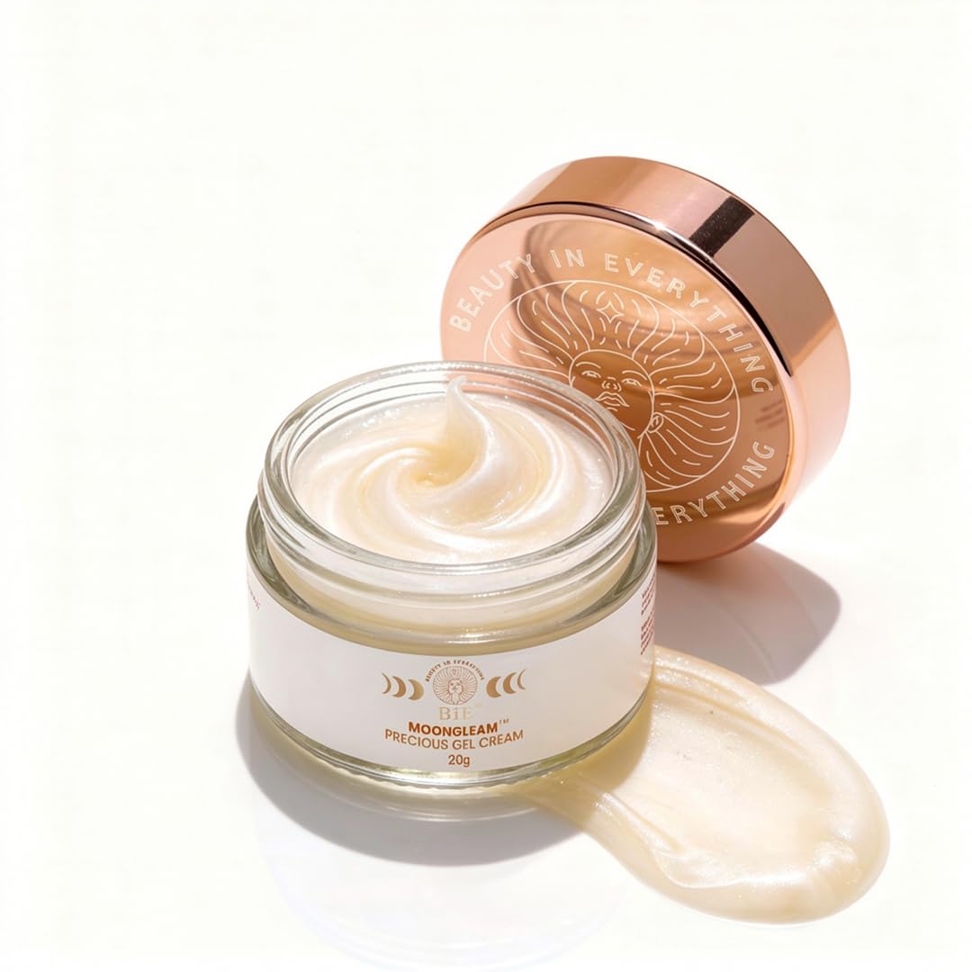 Moongleam - Precious Gel Cream+Primer With Gold- Silver & Diamond Dust|For Instant Glow & Hydration| For Radiant Finish| For Dry, Combination, Sensitive Skin|50Gm|-image-24