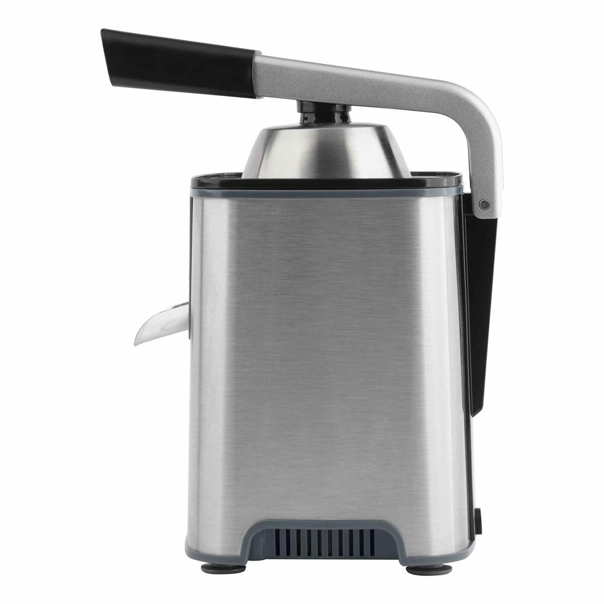 Jata JEEX1155 - Spremiagrumi per arance, elettrico, 600 W, con braccio. Doppio cono per tutti i tipi di frutta. Rimovibile. Facile da pulire. Silenzioso. Corpo in acciaio inox.