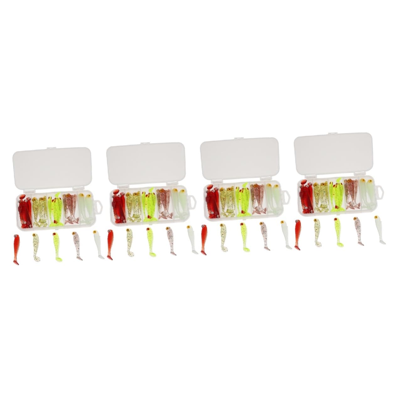 Milisten Cebo Falso Señuelos De Pesca Flexibles Mini Cebos De Simulación Señuelos De Plástico Blando Señuelos De Pesca De Plástico Cebo Flexible De Polivinilo