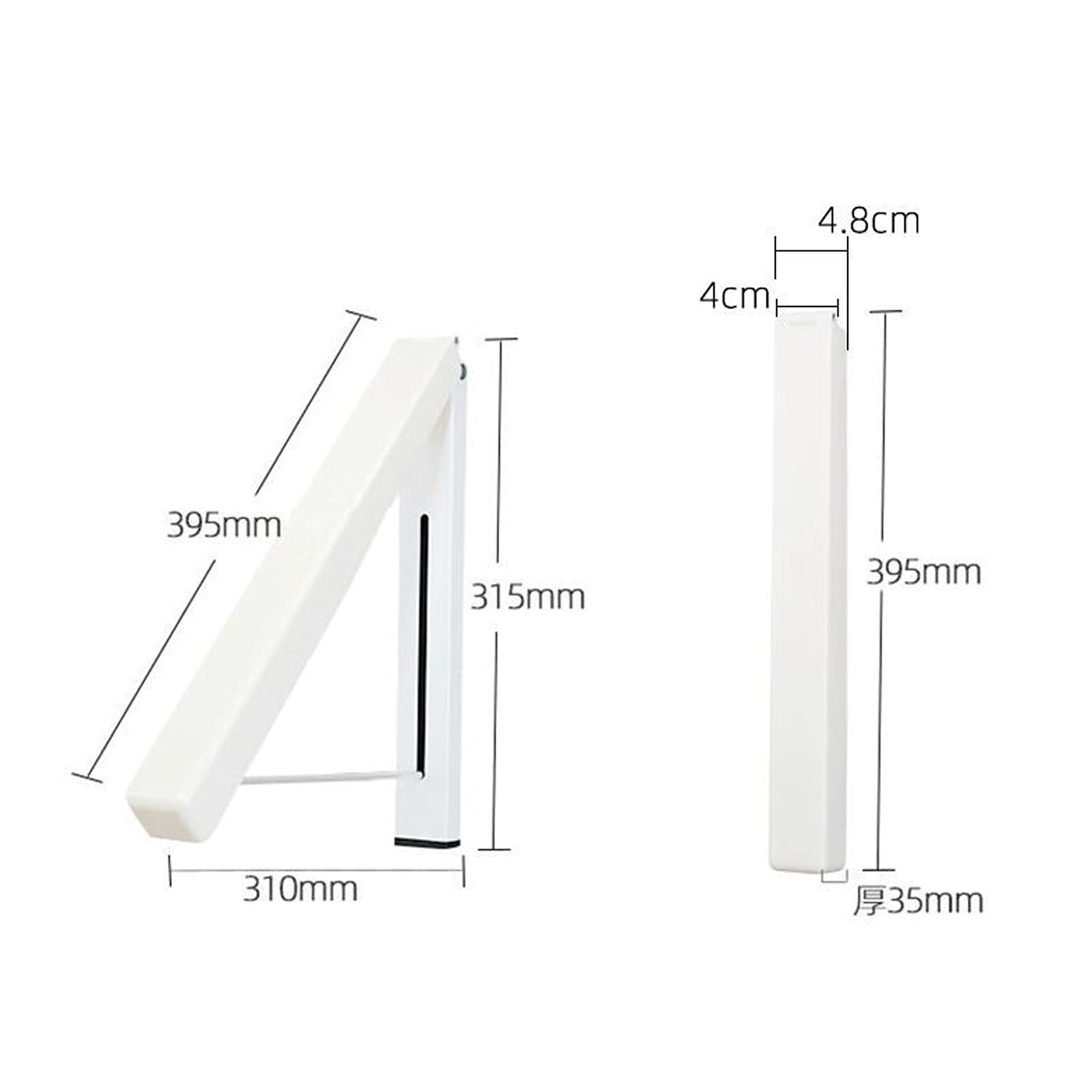 Folding Wall Mounted Clothes Hanger, Laundry Hanger Dryer Rack Retractable, Foldable Stainless Steel Wall Mount Clothes Hook Coat Hangers Drying Rack Holder for Closet Storage Bathroom Bedroom, 2 Pack