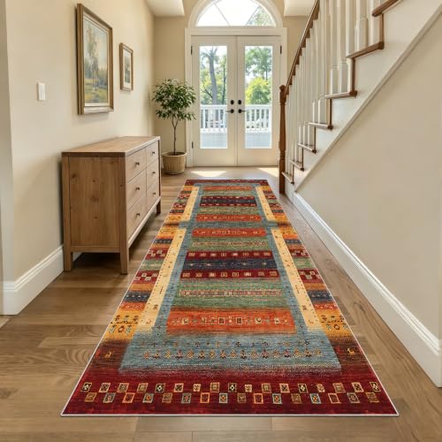 Alfombras de pasillo lavable de 90x250cm antideslizante para entrada 2