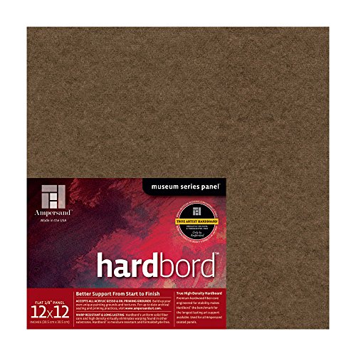 Image of Ampersand Museum Series Hardbord for Painting and Mounting, 1 /8 Inch Depth, 12X12 Inch (AMHB122)