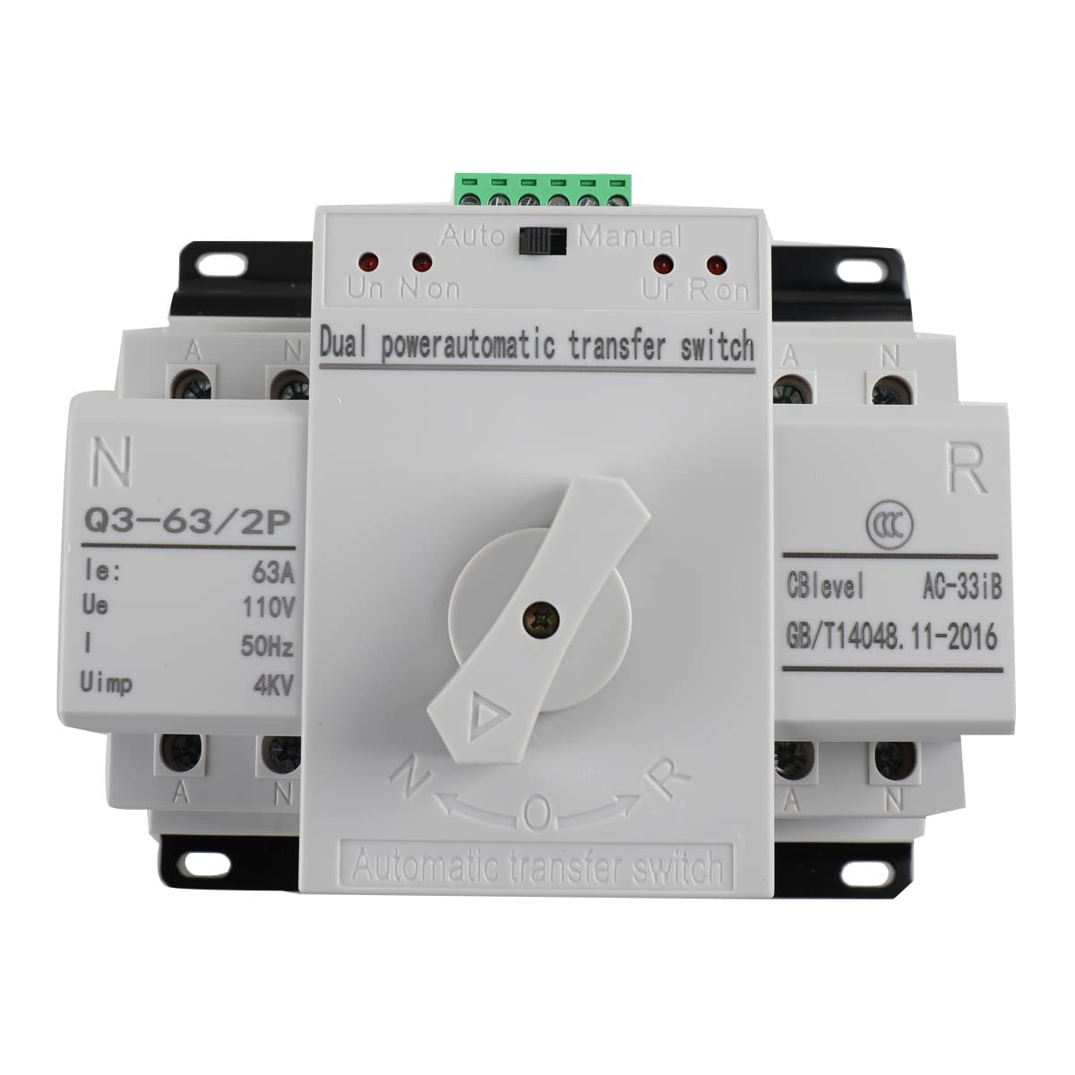 Interruttore Trasferimento Automatico 220V 63A - 2P, Dual Power, Protezione Completa - Foto 5