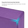 Fledo Yoga Blocks 2 Pack 9"x6"x4" - EVA Foam Brick, Featherweight and Comfy - Provides Stability and Balance - Ideal for Exercise, Pilates, Workout, Fitness & Gym (Purple)