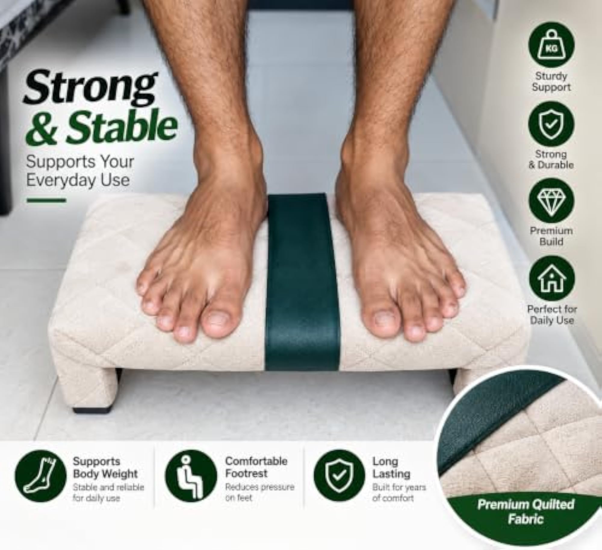 Soft Cushion Sitting Stool with Feather Foam