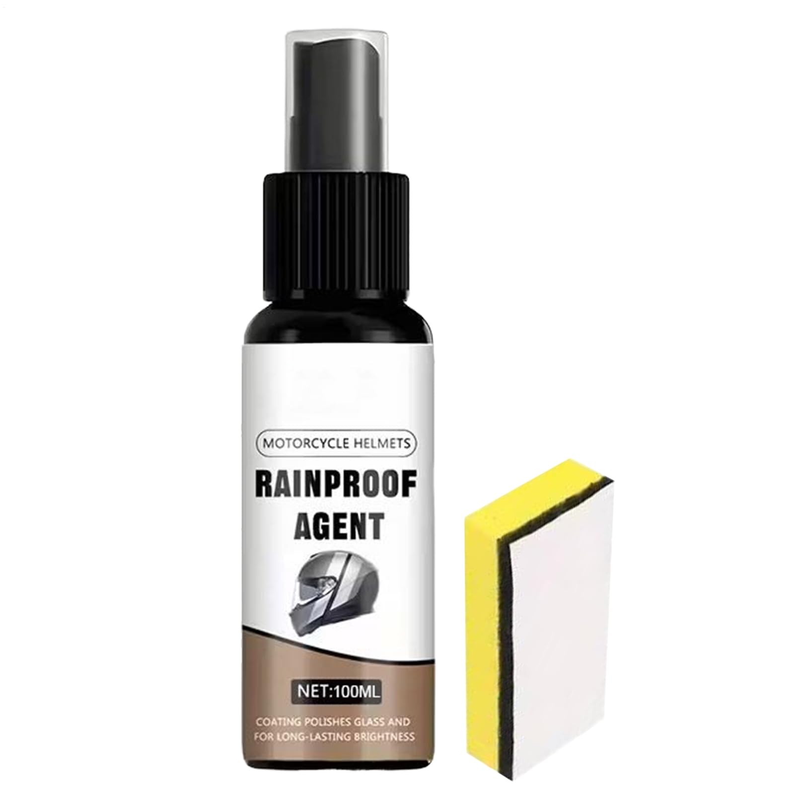 Generisch Spray anti-buée pour lunettes - 100 ml - Spray anti-buée pour casques et lunettes - Produit anti-pluie pour moto - Pour plongée et ski Scuba - Natation - Cyclisme - Extérieur