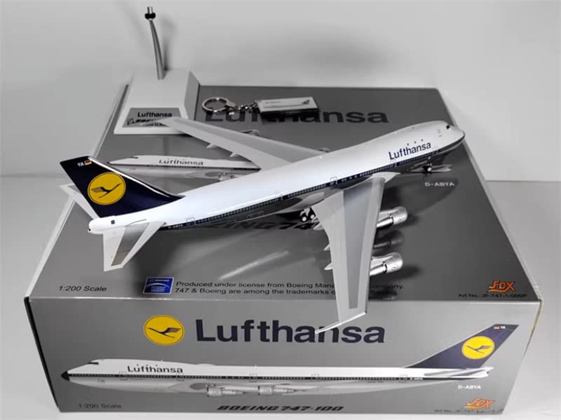 Amazon.co.jp: JFOX 1/200 完成品 Lufthansa For Boeing B747-100 D